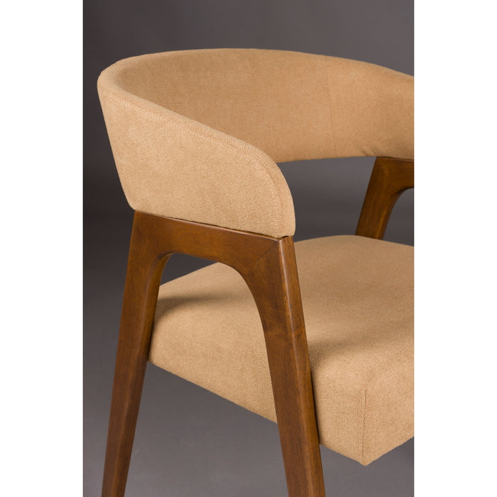 Dutchbone Adamello Eetkamerstoelen Beige - Set van 2