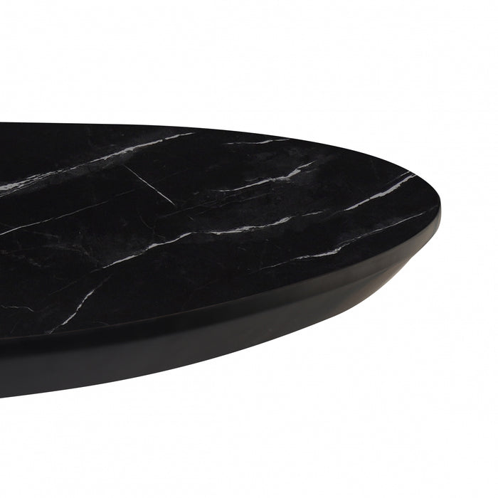 Salontafel Nyborg Lille - Zwart - MDF - 75x38x44cm (BxHxD)