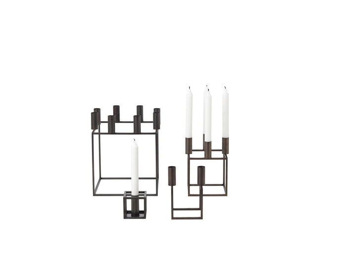 Audo Copenhagen Kubus 4 kandelaar olijf