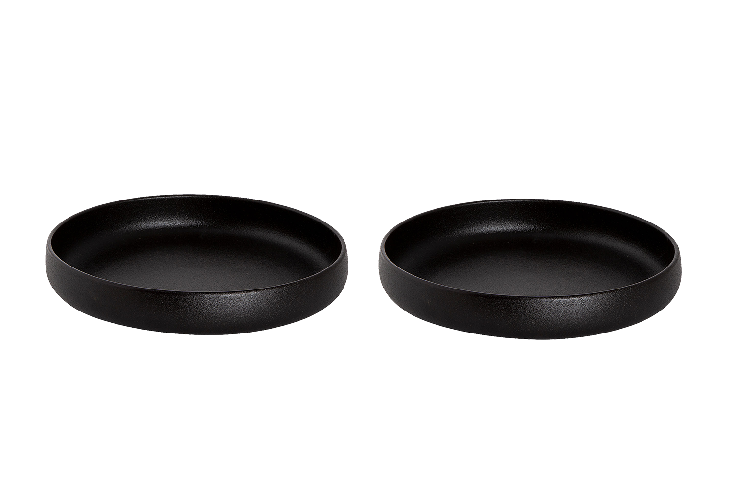 Maastricht Porselein - Universe - Bord diep - 2 stuks - 21 cm - Zwart