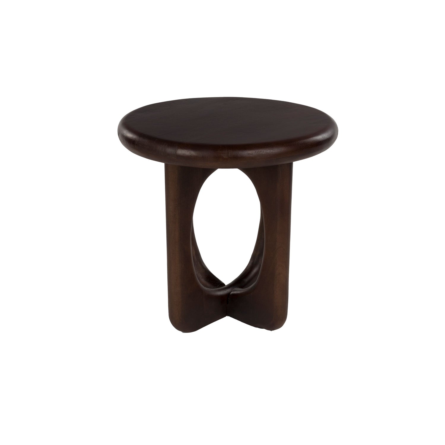 Housecraft Living Jani Bijzettafel Rond 40 cm Mangohout Bruin donker