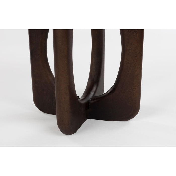 Housecraft Living Jani Bijzettafel Rond 40 cm Mangohout Bruin donker