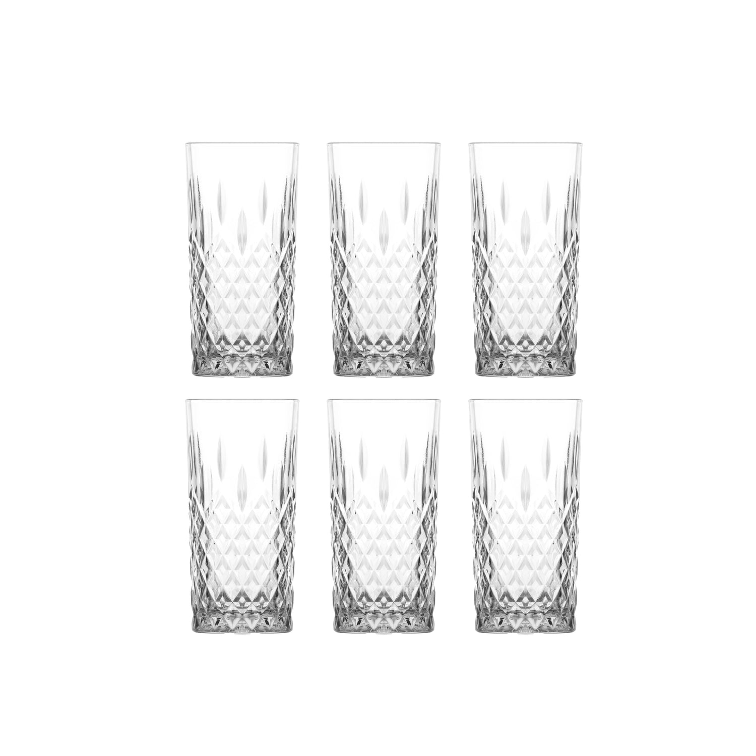 Mammoet - Rose - Longdrinkglas - 6 stuks - 36 cl - Transparant