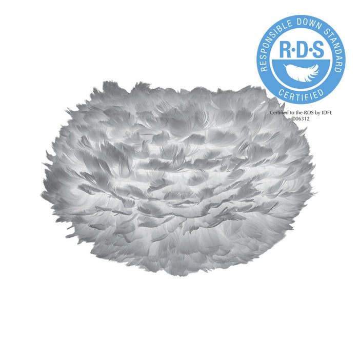 Umage Eos Medium hanglamp light grey - met koordset zwart - Ø 45 cm