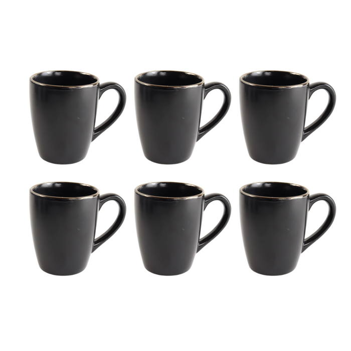 OTIX Theemokken Koffiekopjes Mokken Koffietassen Set van 6 Met oor...