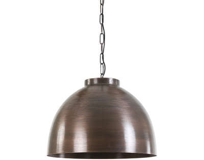 Light & Living Light&living Hanglamp Ø60x42 cm KYLIE ruw antiek koper