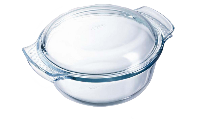 Pyrex - Essentials Ovenschaal Rond met Deksel 2,4 liter