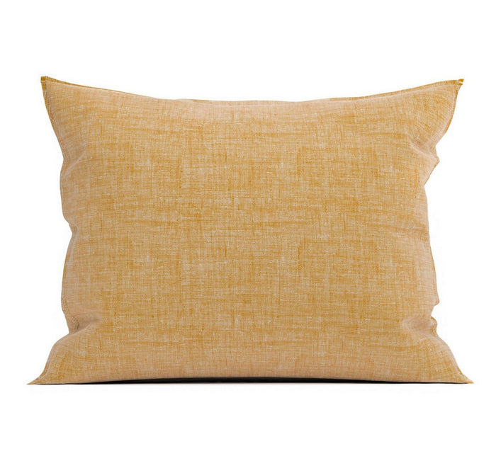 Zo Home Lino Kussensloop Linnen Look ochre yellow