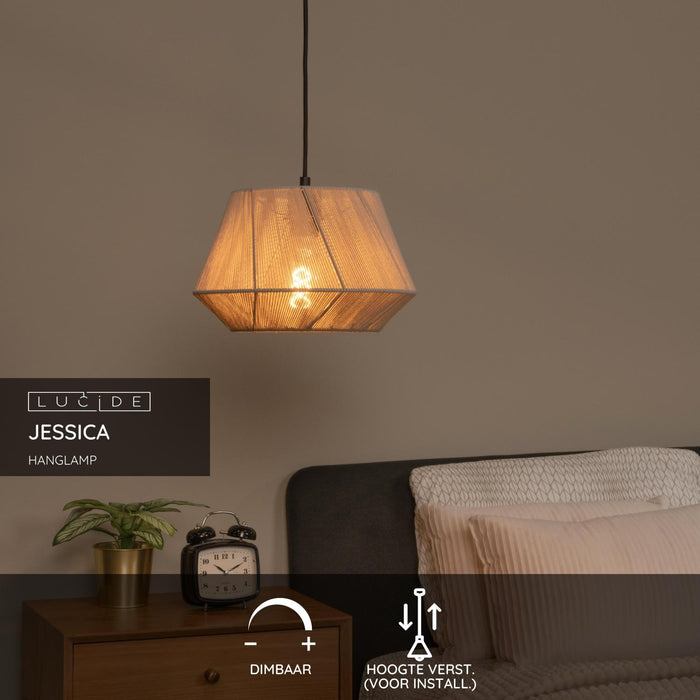 Lucide JESSICA Hanglamp - Grijs