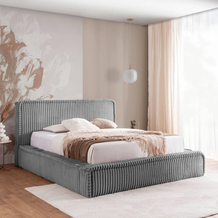 by fonQ Ruffle Bedframe - 180 x 200 cm - Grijs