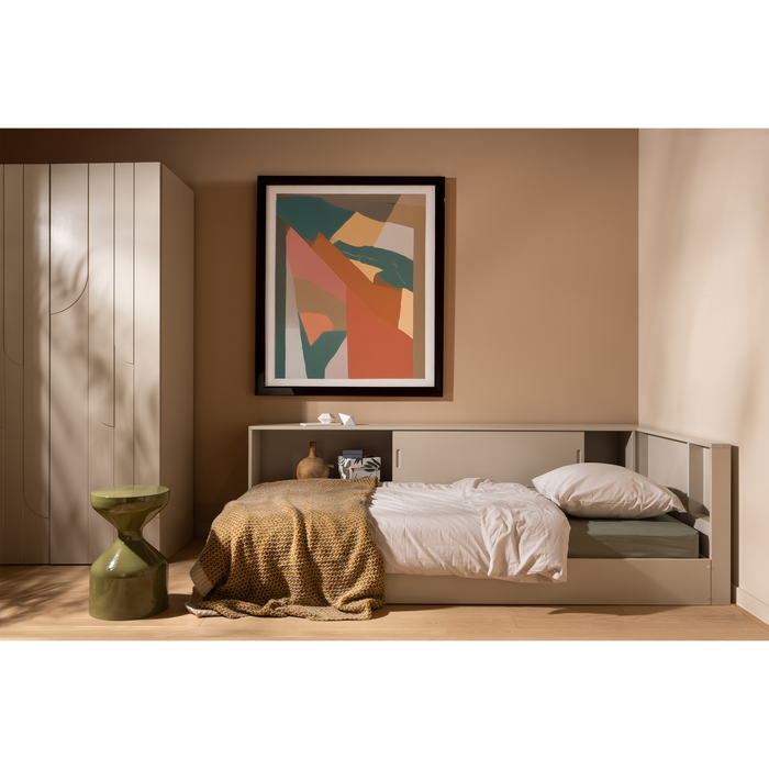 WOOOD Floyd Bijzettafel - Metaal - Groen - 47x30x30