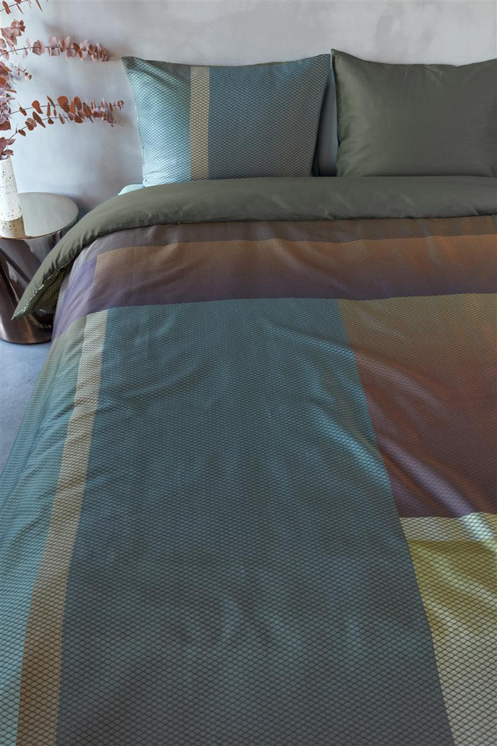 Kardol Sloane Square  dekbedovertrek - 200x200|220 - Olijfgroen