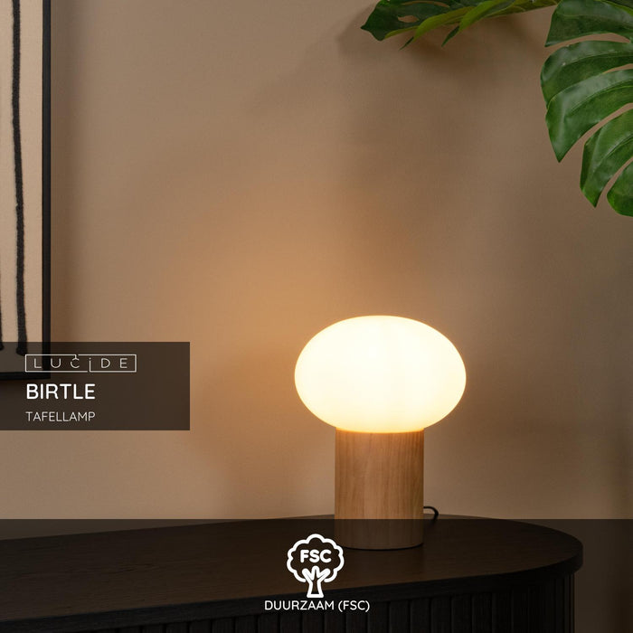 Lucide BIRTLE Tafellamp - Opaal