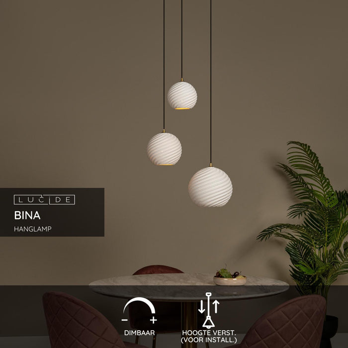 Lucide BINA Hanglamp - Wit