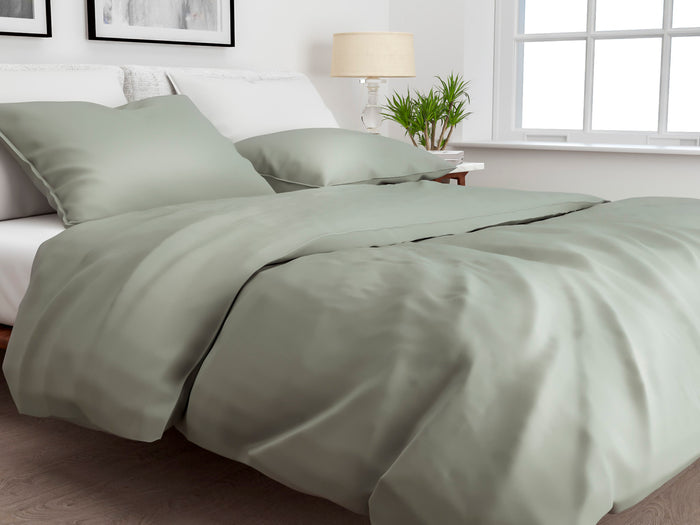 Zo Home Satinado Dekbedovertrekset Uni Katoen Satijn - iron grey