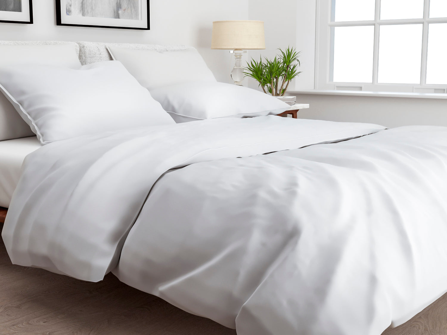 Zo Home Dekbedovertrek Katoen Satijn Satinado Uni - ash grey