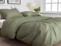 Zo Home Satinado Dekbedovertrekset Uni Katoen Satijn - army green