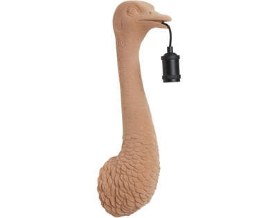 Light&living Wandlamp 18x15,5x57,5 cm OSTRICH velvet karamel
