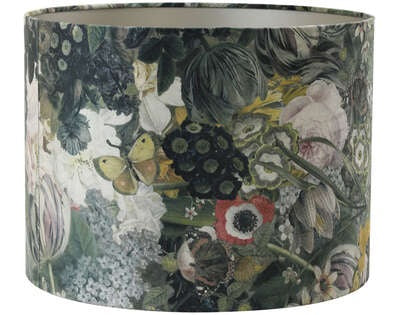 Light & Living Light&living Kap cilinder 25-25-18 cm BUTTERFLY oker