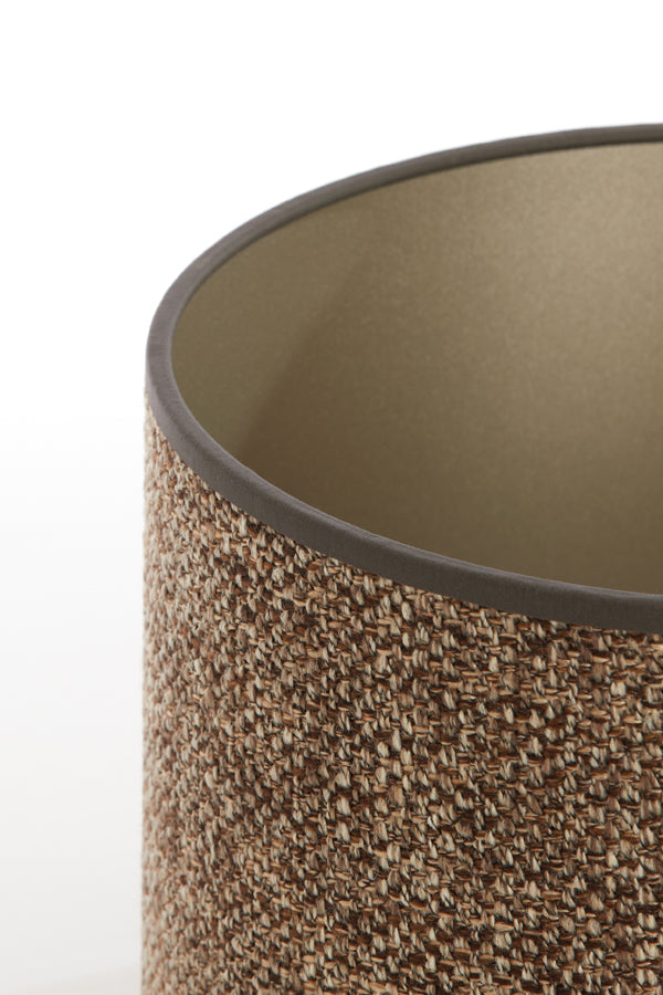 Light&living Kap cilinder 20-20-15 cm SAVERNA donker bruin