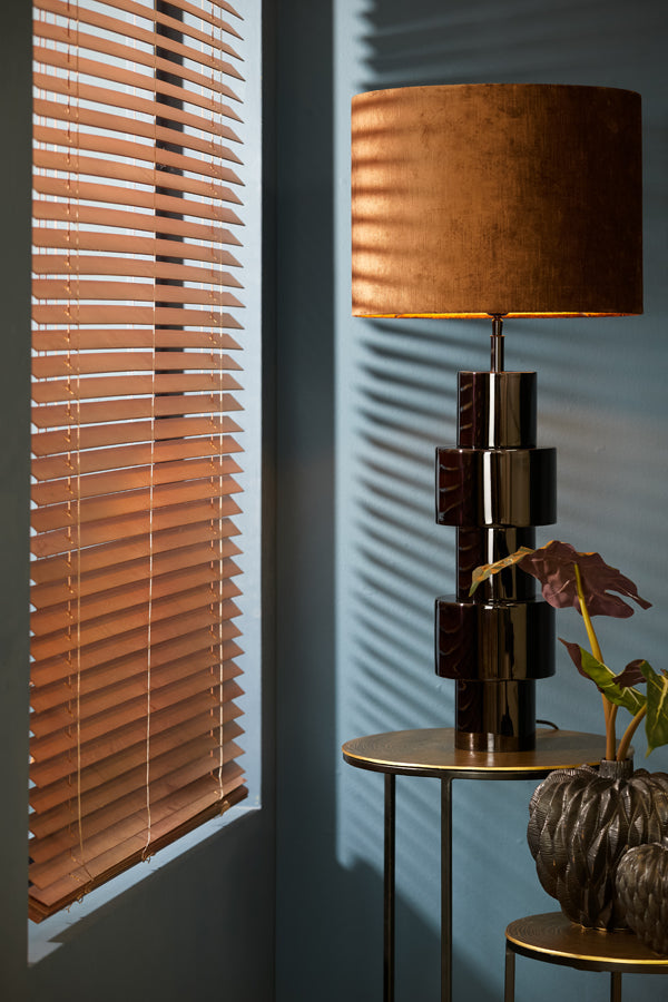 Light & Living Light&living Lampvoet Ø18x65 cm NINO glanzend zwart