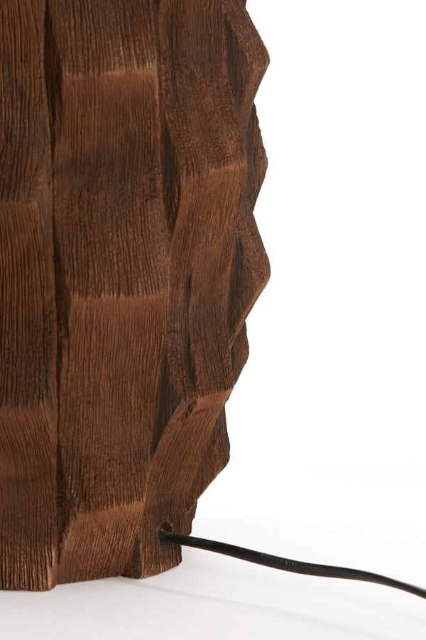 Light&living Lampvoet Ø21x46 cm TAKABE hout chocolade bruin