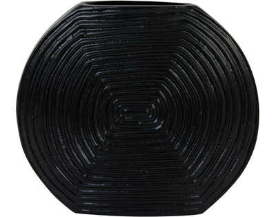 Light & Living Light&living Vaas deco 28x6x27 cm MATANCITO mat zwart