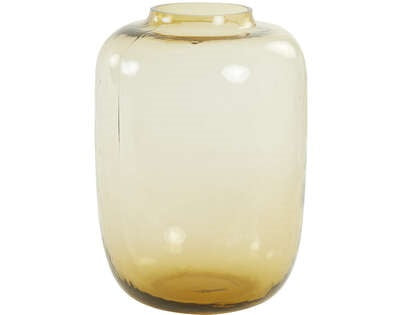 Light & Living Light&living Vaas Ø24x34 cm KOBALA glas geel