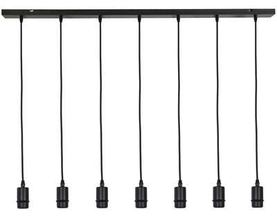 Light & Living Light&living Pendel 7L 120x8x117,5 cm BRAIDY mat zwart