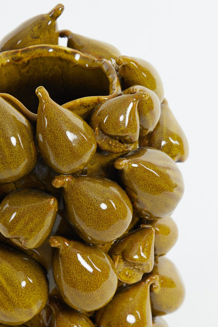 Light&living Vaas 23,5x23x32,5 cm NATALIA keramiek geel-bruin