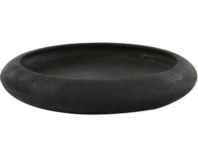 Light & Living Light&living Schaal Ø50x9 cm OSIDA hout mat zwart