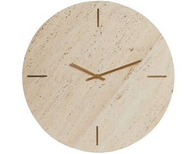 Light & Living Light&living Klok Ø43 cm JENAY crème travertin