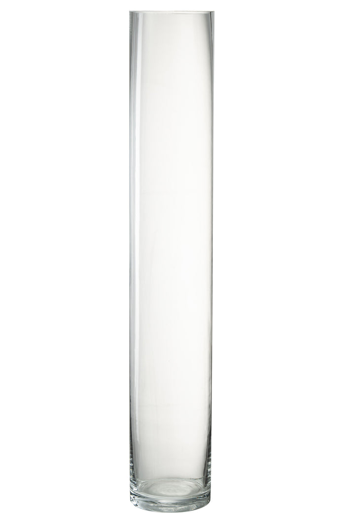 J-Line vaas Cylinder - glas - transparant - large - 60.5 cm hoog