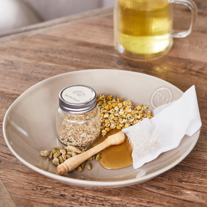 Riviera Maison pastabord Beige - Portofino - Aardewerk (ØxH) 23x5