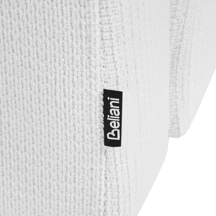 Beliani - RIOM - Chaise longue - Gebroken wit - Rechtszijdig - Stof