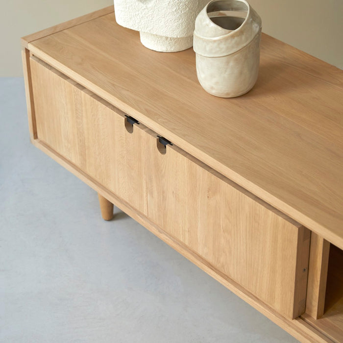 Tikamoon - Jonàk - Massief eiken tv-meubel 140 cm