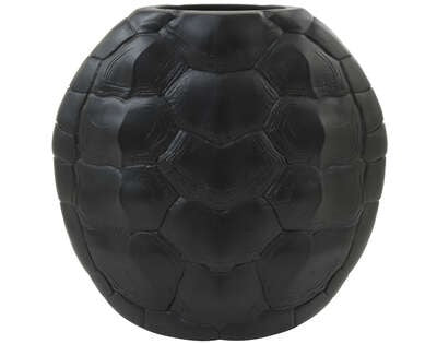 Light & Living Light&living Vaas deco 40,5x11x40 cm TURTLE zwart