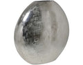 Light&living Vaas deco 53x7x53 cm POSITANO ovaal plat ruw nikkel