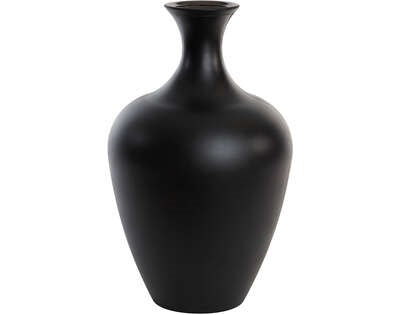 Light & Living Light&living Vaas Ø40x65 cm RUBRA glas mat zwart