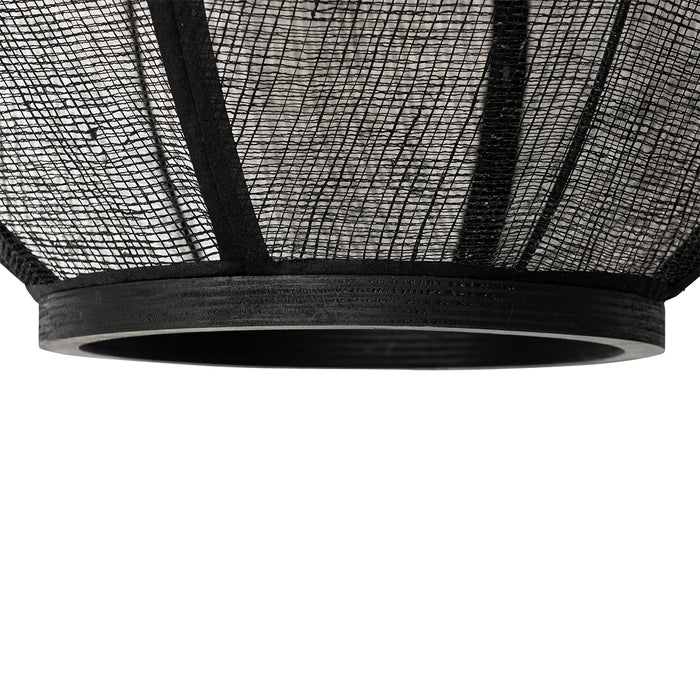 QAZQA Oosterse hanglamp zwart 46 cm - Rob