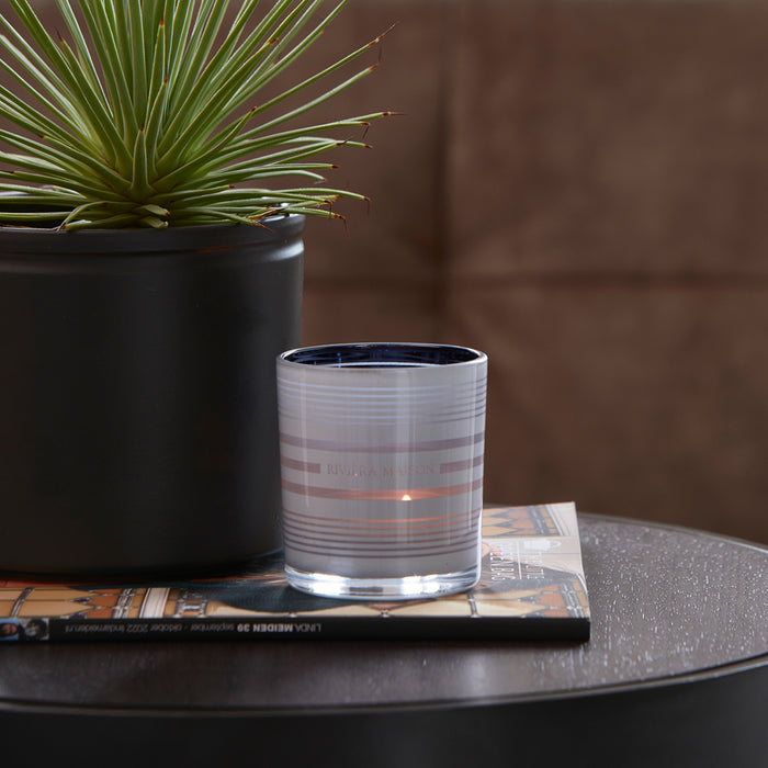Riviera Maison Waxinelichthouder strepen - Stripe - Blauw