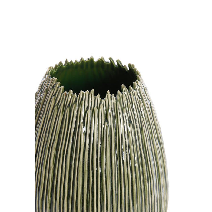 Light&living Vaas deco Ø28,5x36 cm KOPRA keramiek donker groen