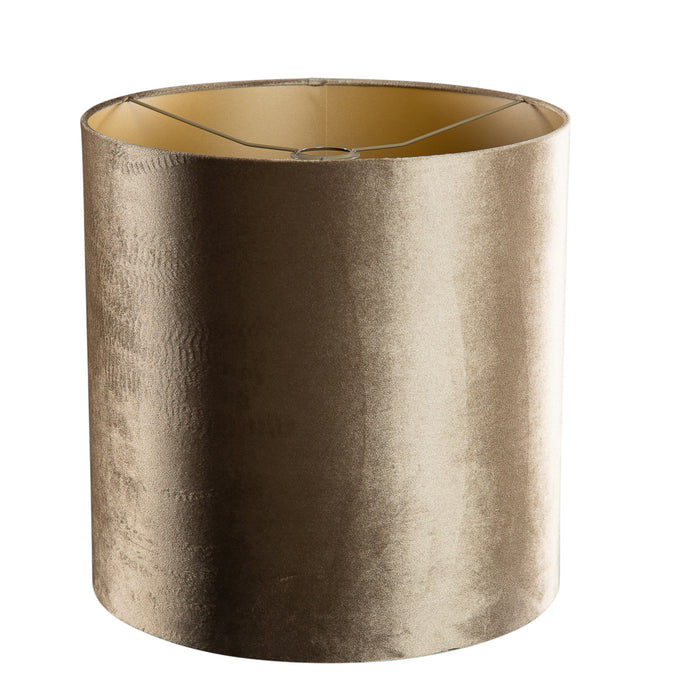 QAZQA Velours lampenkap brons met gouden binnenkant 40|40|40