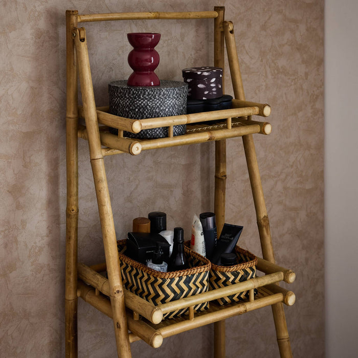 sweeek - Bamboe boekenplank met 3 niveaus