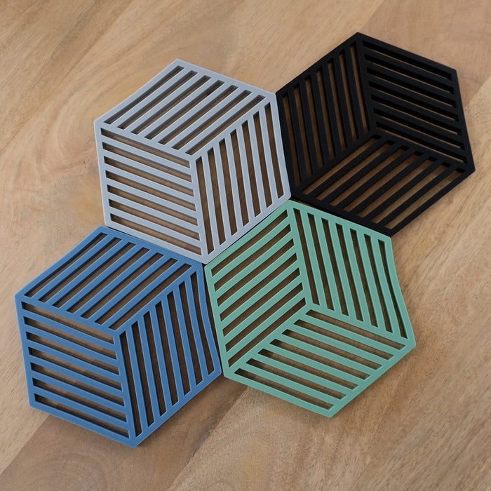 Krumble Pannenonderzetter Hexagon - Groen - 16 x 14 cm
