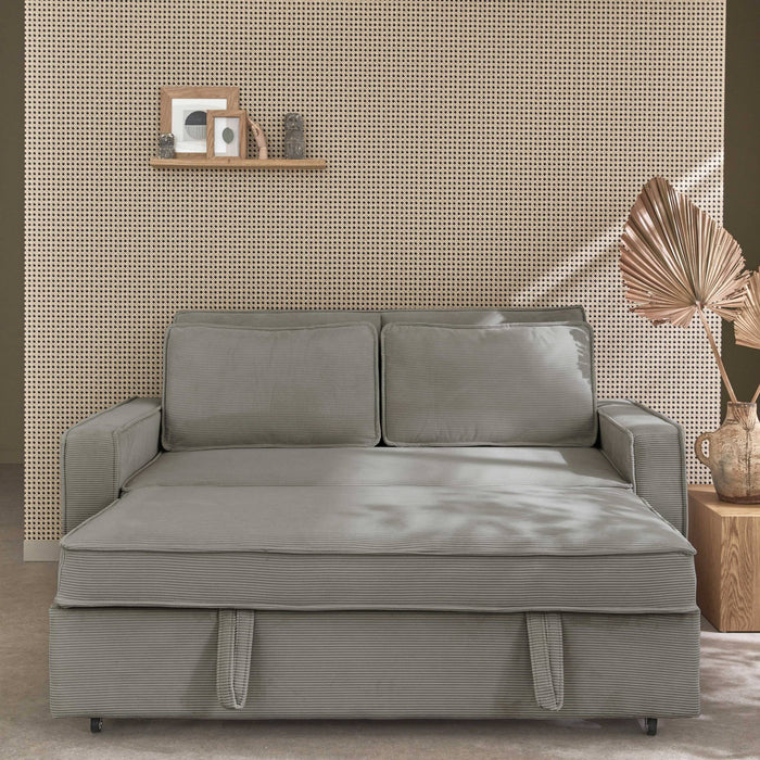 sweeek - 3-zits velours slaapbank B 172,5 x D 91,5 x 88,5cm