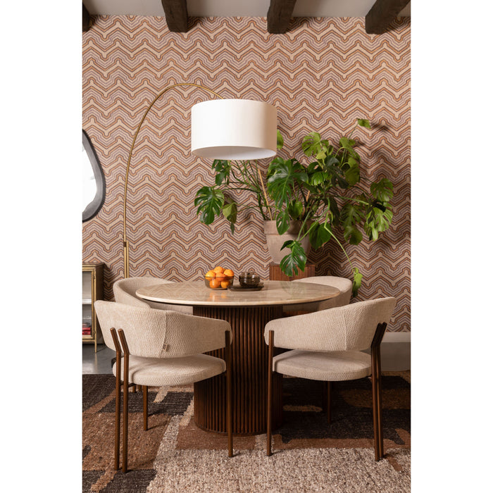 Dutchbone Naida Eetkamerstoelen  Beige - Set van 2