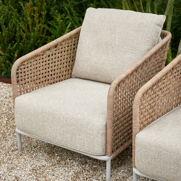 Riviera Maison Tuinstoel buiten - Sanur Outdoor Lounge Chair  - Beige