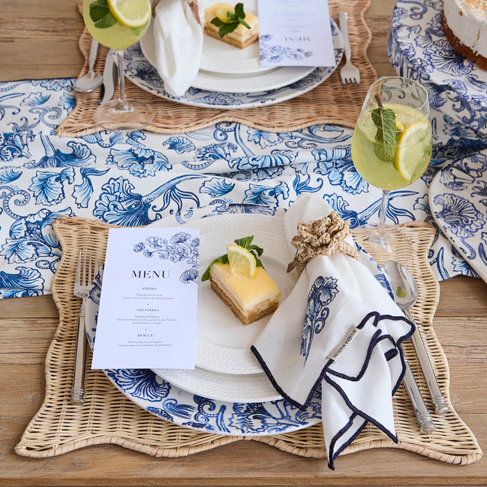 Riviera Maison Tafelkleed Blauw|wit - Floral Island - Katoen