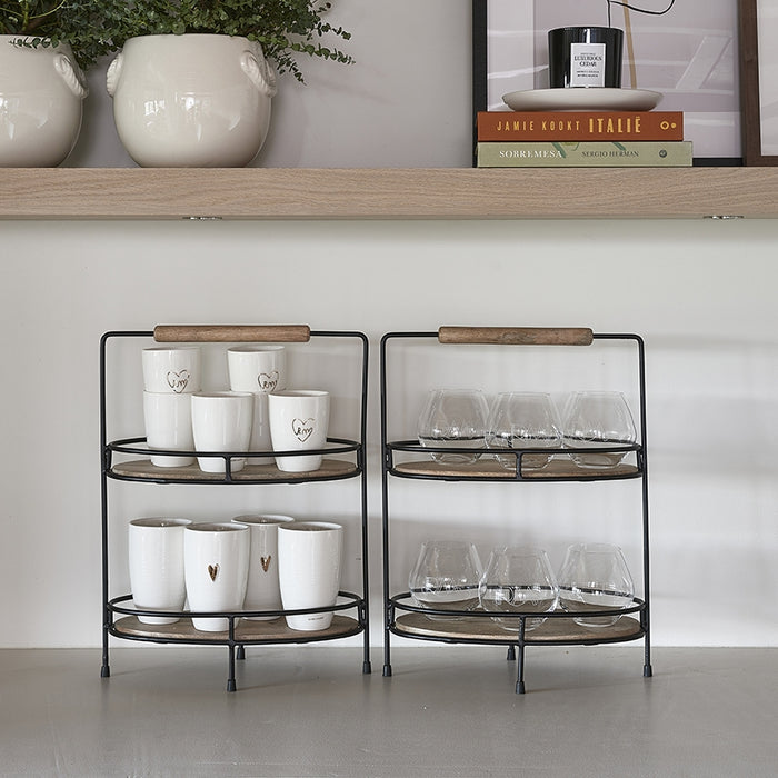 Riviera Maison Waterglazen Set met Tekst 2 Stuks - Glas - 440 ml